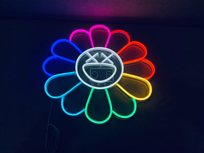 KAWS Sunflower by Takashi Murakami | LED Neon Sign