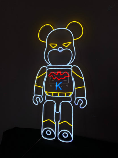 Bearbrick KAWS Batman | LED Neon Sign