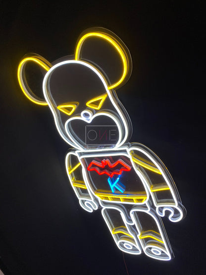 Bearbrick KAWS Batman | LED Neon Sign