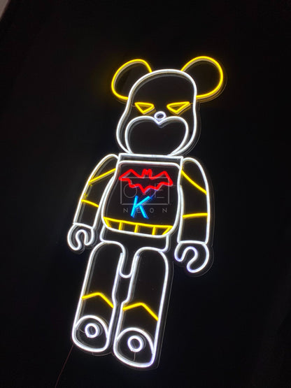 Bearbrick KAWS Batman | LED Neon Sign