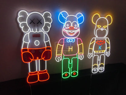 Bearbrick KAWS Batman | LED Neon Sign