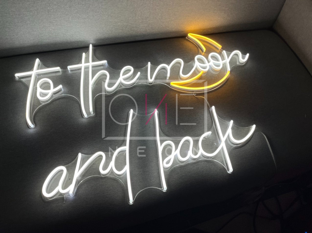 To The Moon And Back | LED Neon Sign