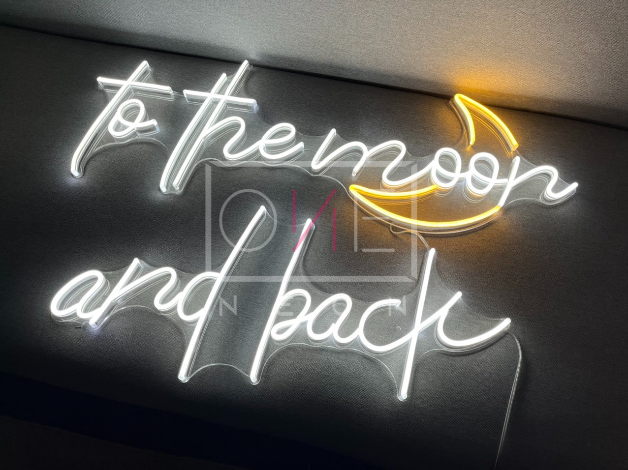 To The Moon And Back | LED Neon Sign