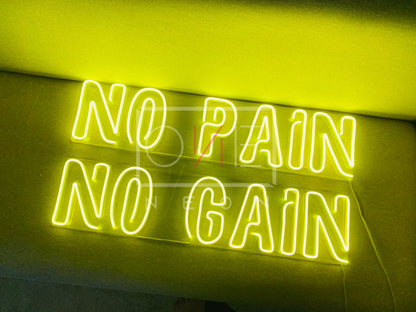 No Pain No Gain | LED Neon Sign