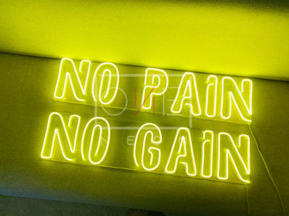 No Pain No Gain | LED Neon Sign