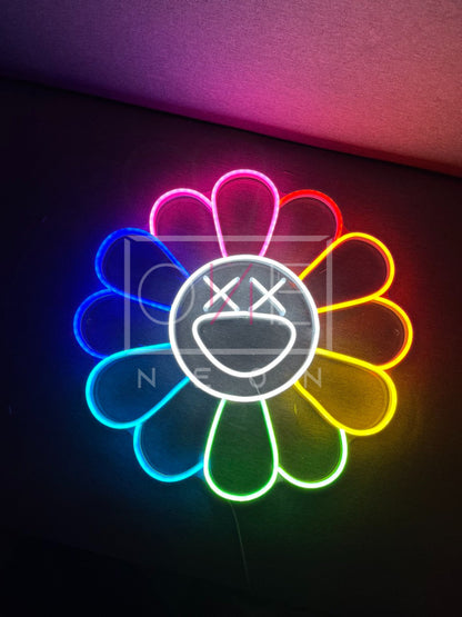 KAWS Sunflower by Takashi Murakami | LED Neon Sign