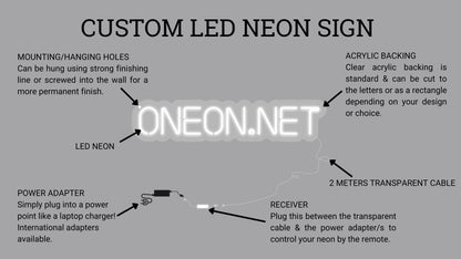 Butterfly Line Drawing | LED Neon Sign