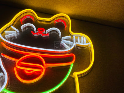 Lucky Cat | LED Neon Sign