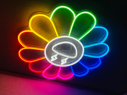 Sunflower by Takashi Murakami x Lightning | LED Neon Sign