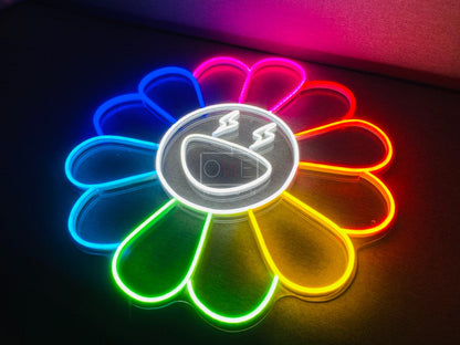 Sunflower by Takashi Murakami x Lightning | LED Neon Sign