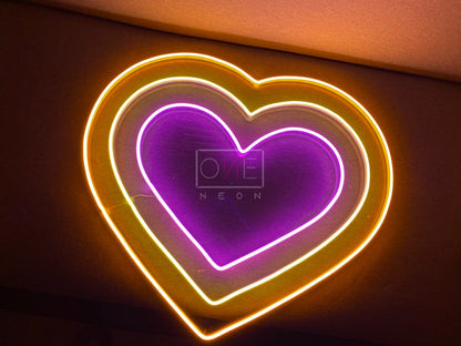 Tripple Heart | LED Neon Sign