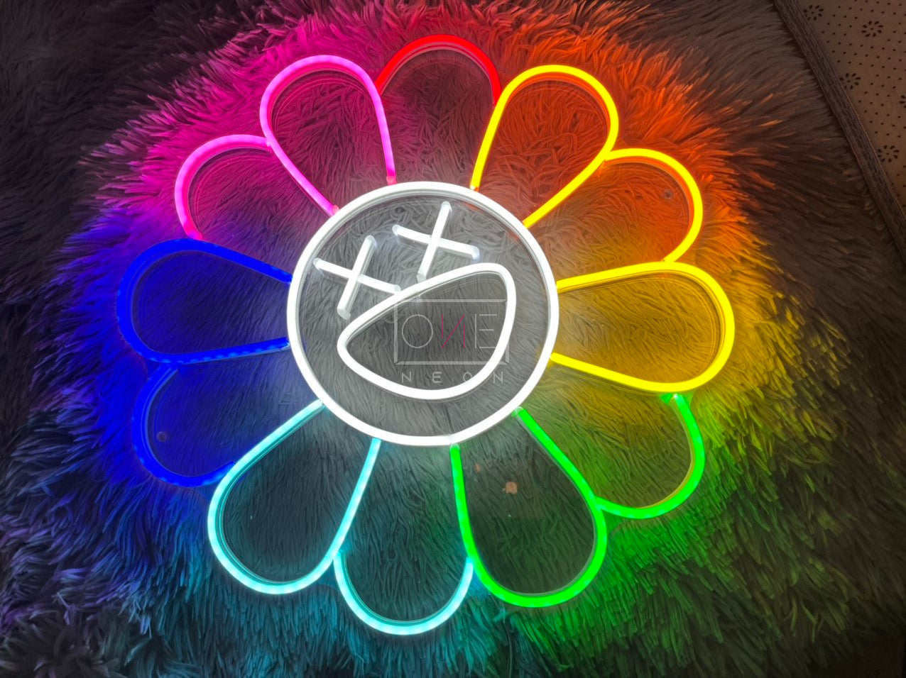 KAWS Sunflower by Takashi Murakami | LED Neon Sign