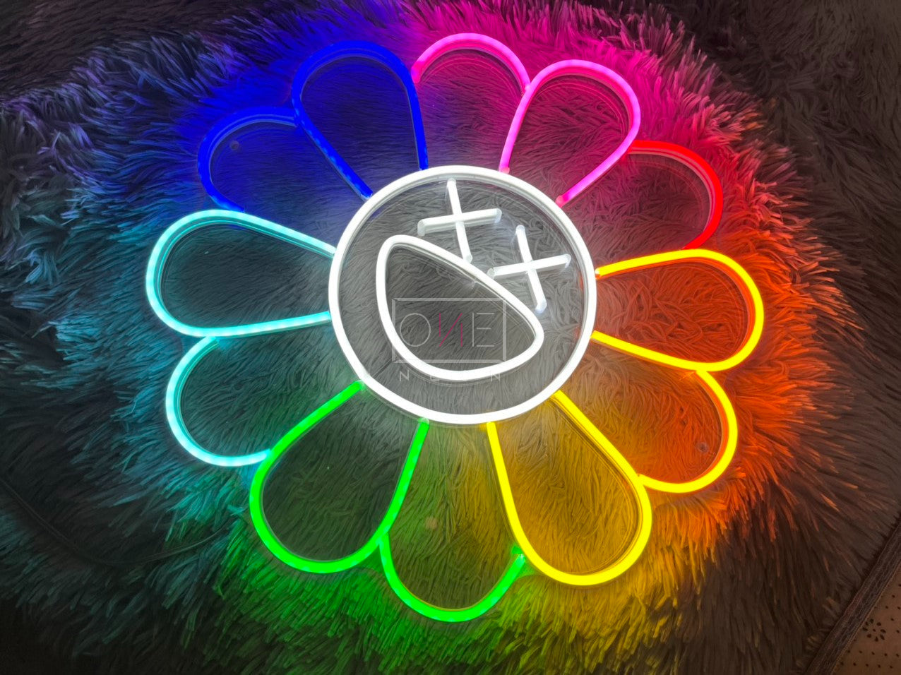 KAWS Sunflower by Takashi Murakami | LED Neon Sign