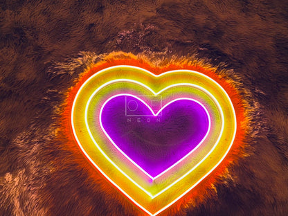 Tripple Heart | LED Neon Sign