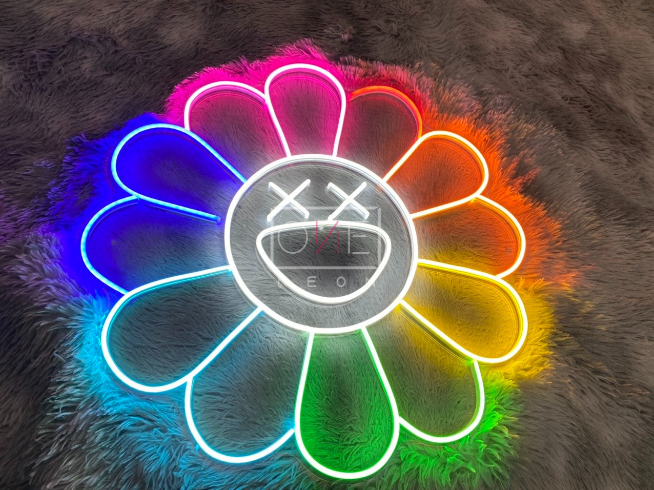 KAWS Sunflower by Takashi Murakami | LED Neon Sign