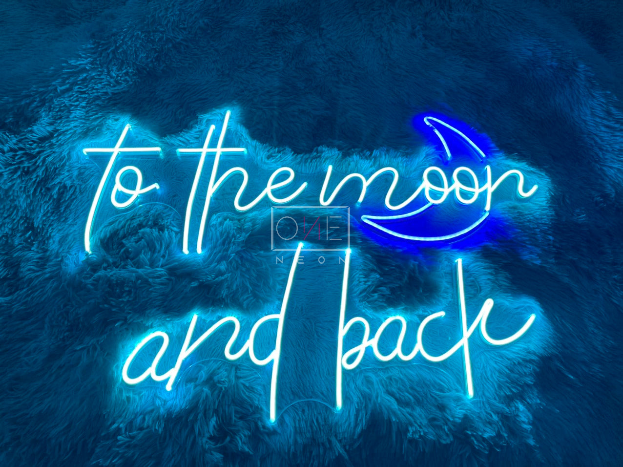 To The Moon And Back | LED Neon Sign