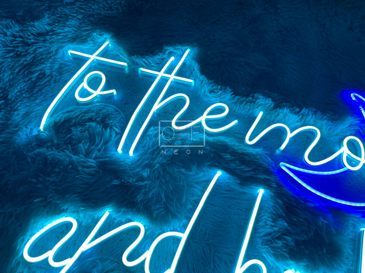 To The Moon And Back | LED Neon Sign