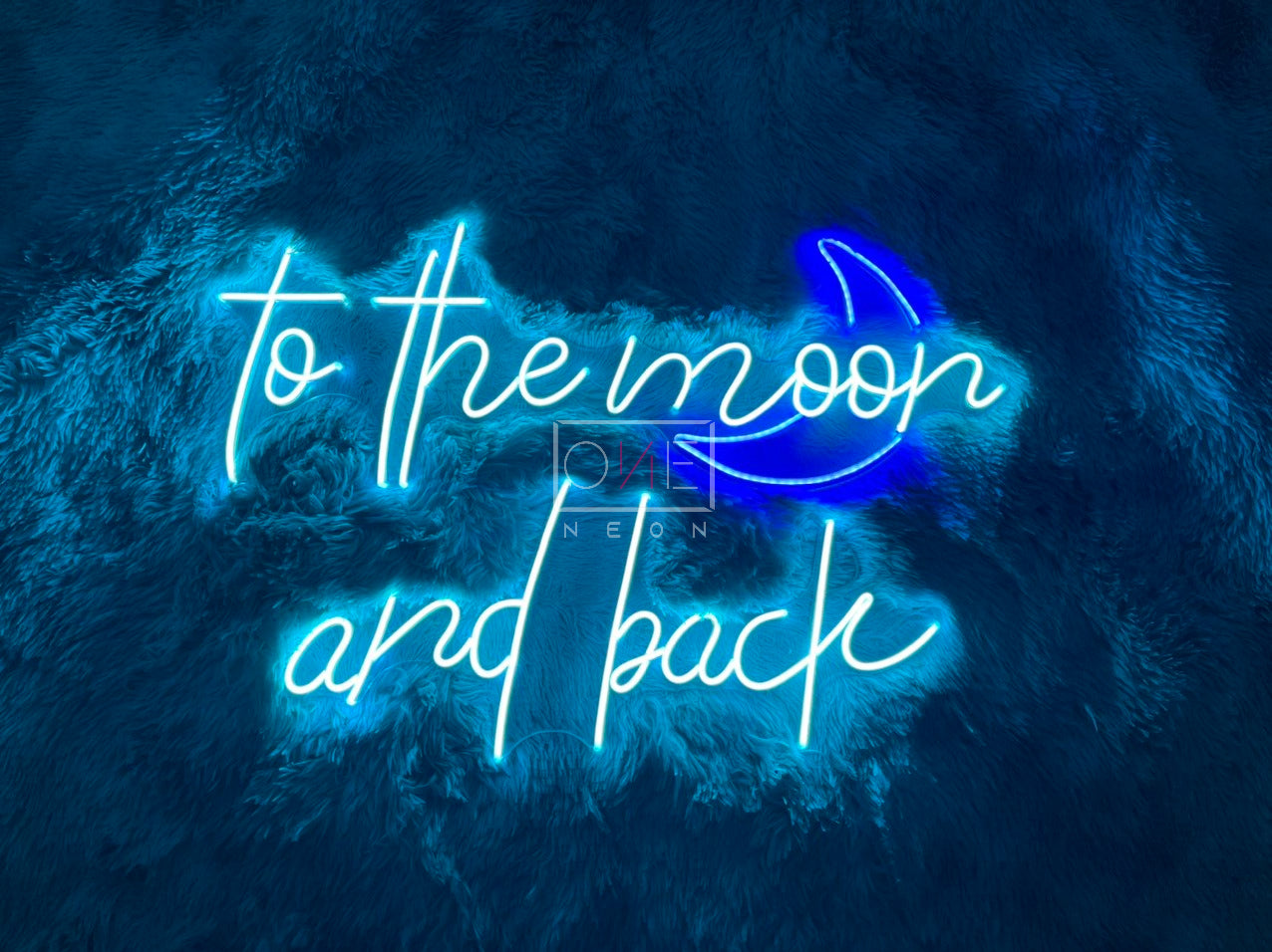 To The Moon And Back | LED Neon Sign