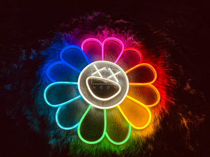 KAWS Sunflower by Takashi Murakami | LED Neon Sign