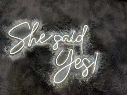 She Said Yes! | LED Neon Sign