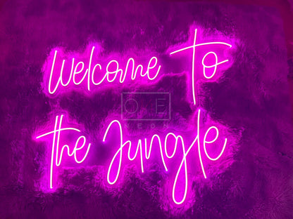 Welcome To The Jungle | LED Neon Sign