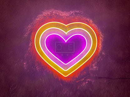 Tripple Heart | LED Neon Sign