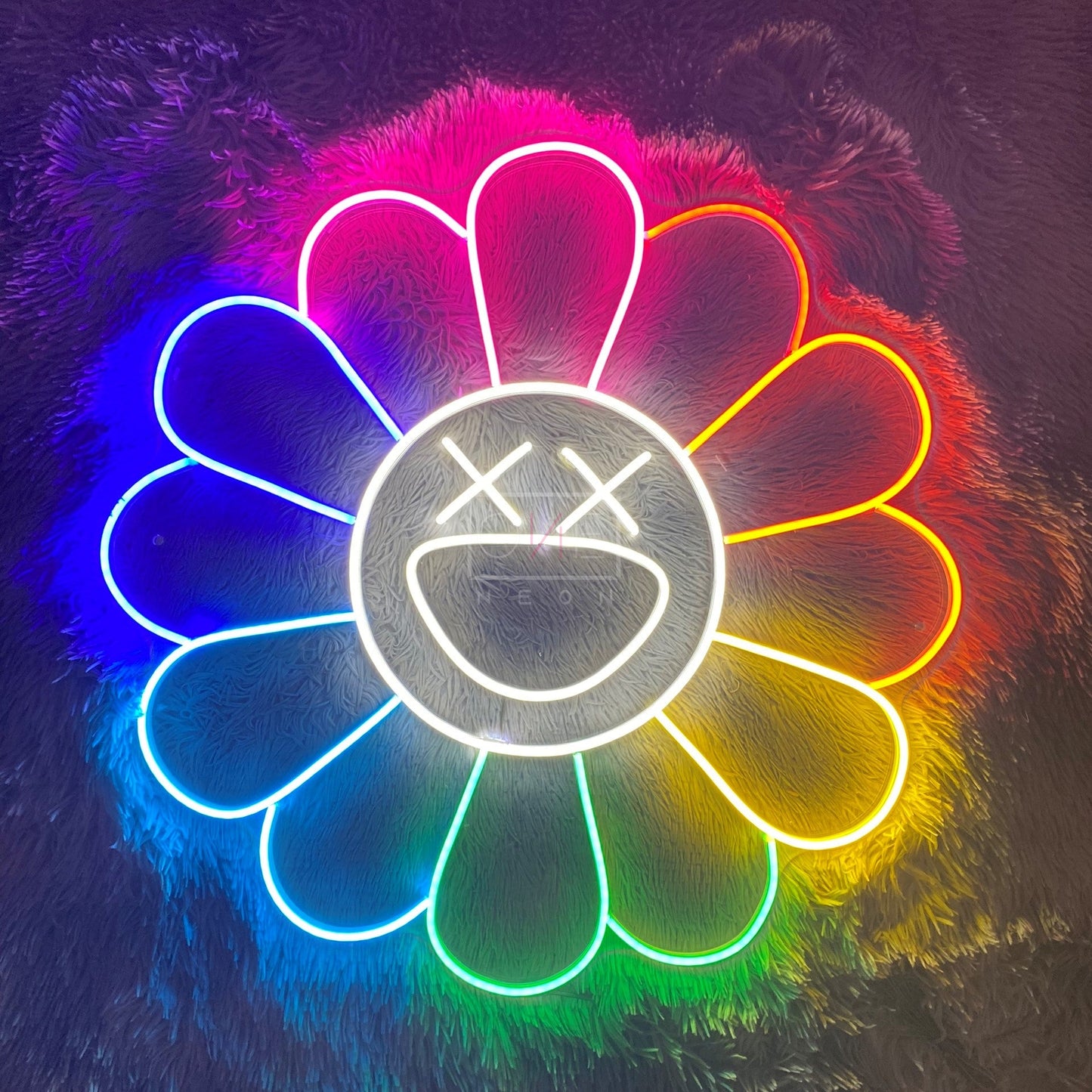 KAWS Sunflower by Takashi Murakami | LED Neon Sign