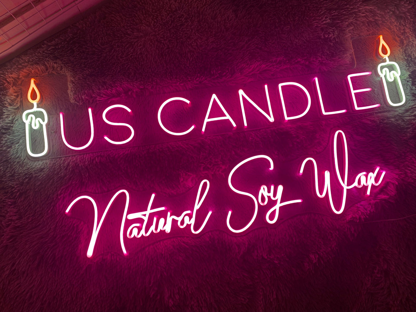 US CANDLE Natural Soy Wax| LED Neon Sign