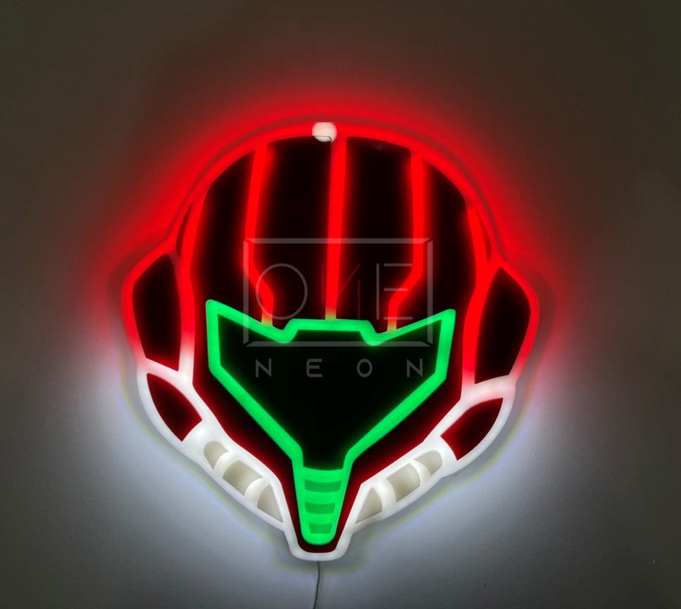 Metroid Samus | Edge Lit Acrylic Signs