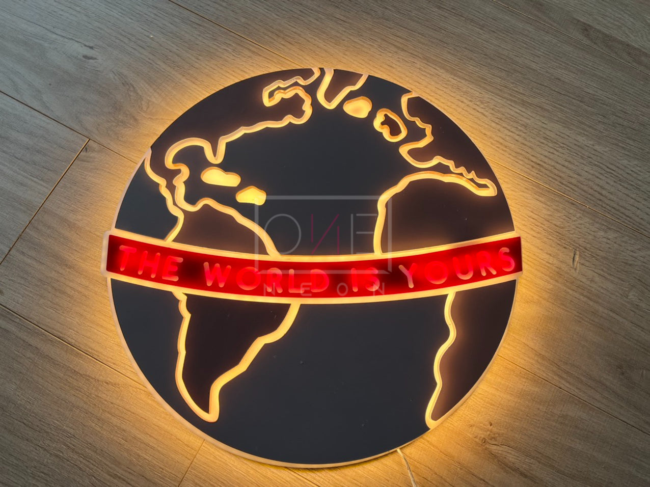 The World | Edge Lit Acrylic Signs