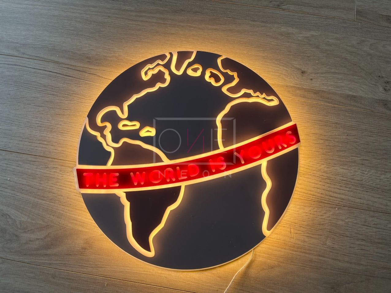 The World | Edge Lit Acrylic Signs