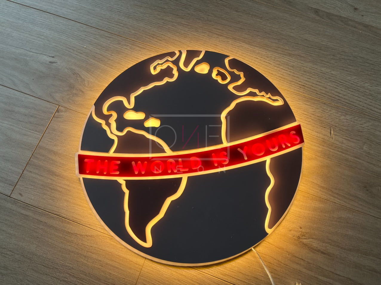 The World | Edge Lit Acrylic Signs