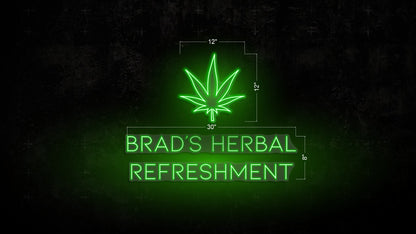 Brads Herbal Refreshments | LED Neon Sign