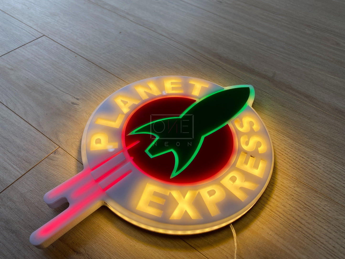 Planet Express | Edge Lit Acrylic Signs