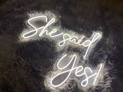 She Said Yes! | LED Neon Sign