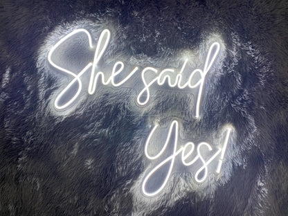 She Said Yes! | LED Neon Sign