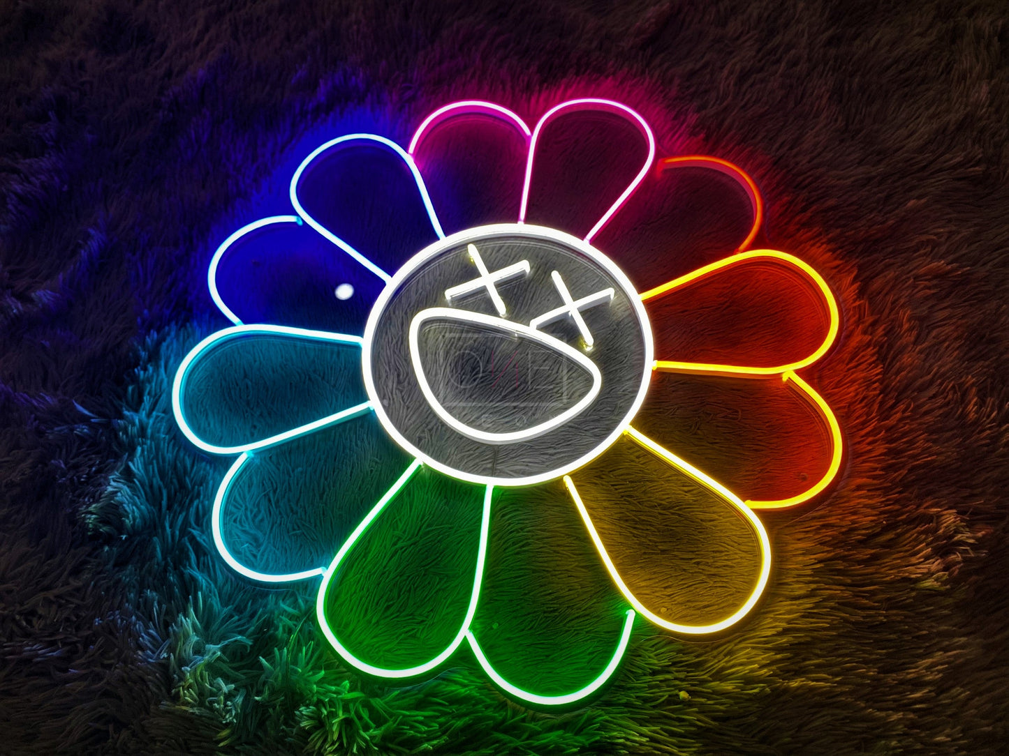 KAWS Sunflower by Takashi Murakami | LED Neon Sign