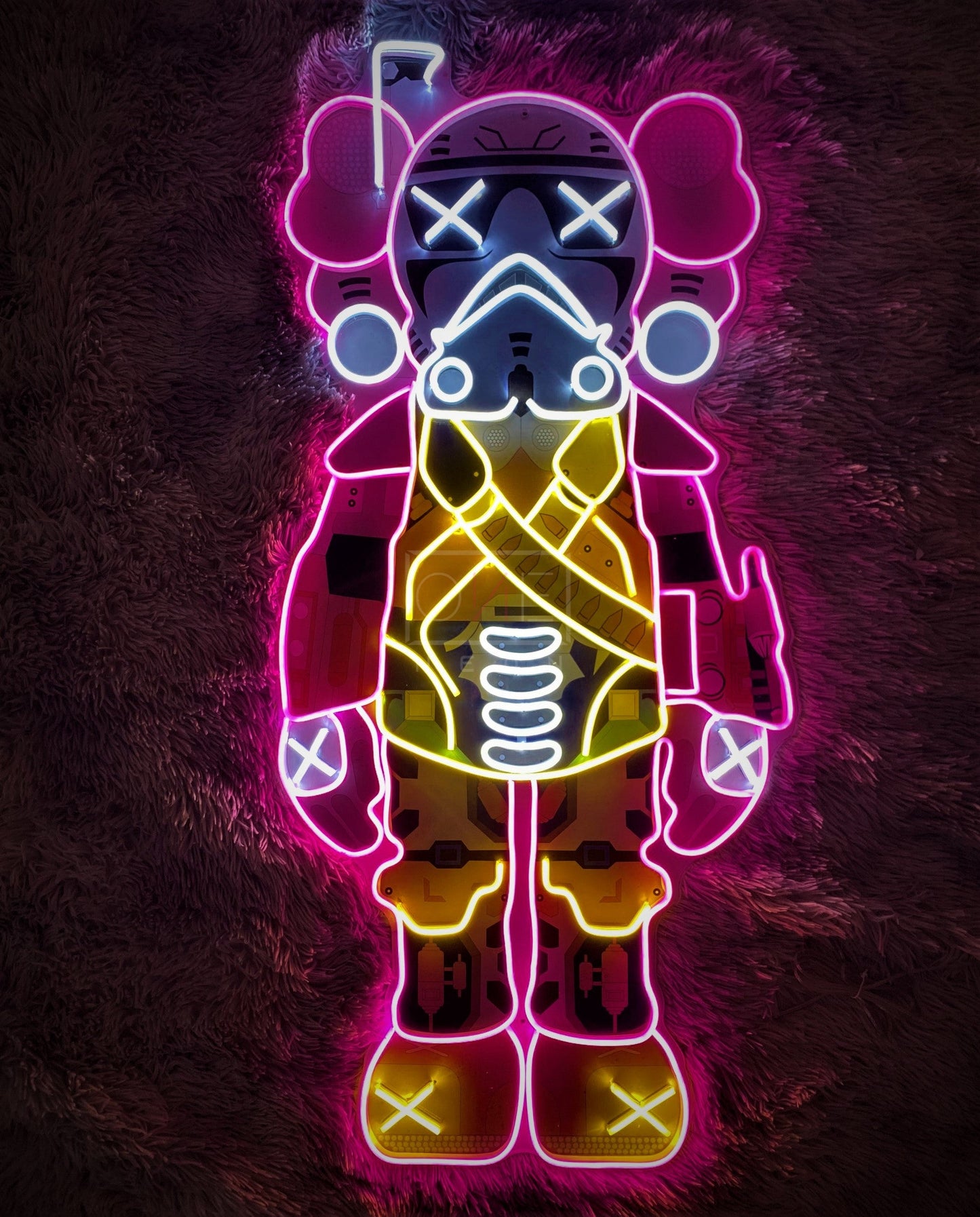 KAWS Star War | LED Neon Sign (UV Printed)