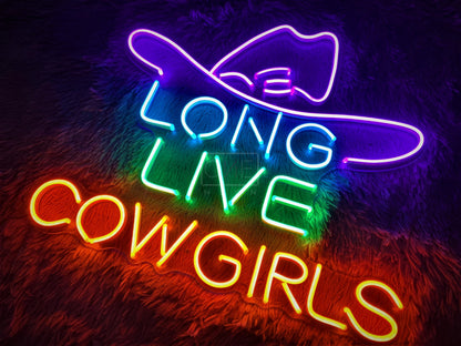 Long Live Cowgirls | LED Neon Sign