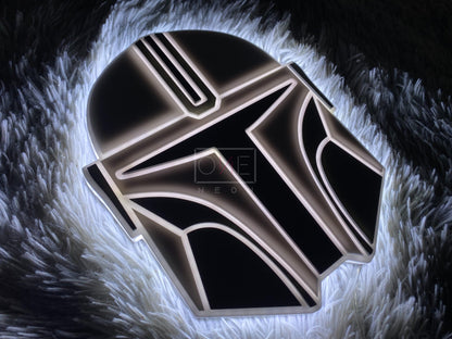 Mandalorian | Edge Lit Acrylic Signs