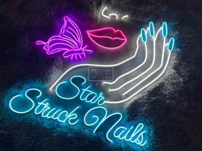 Star Struck Nails | LED Neon Sign