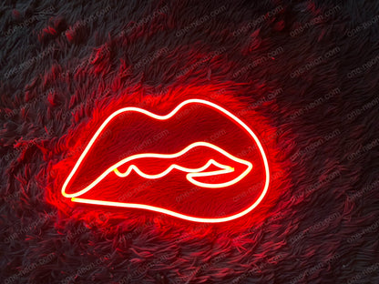 Biting Lips | LED Neon Sign