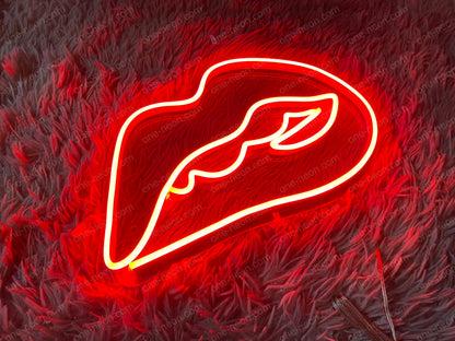 Biting Lips | LED Neon Sign